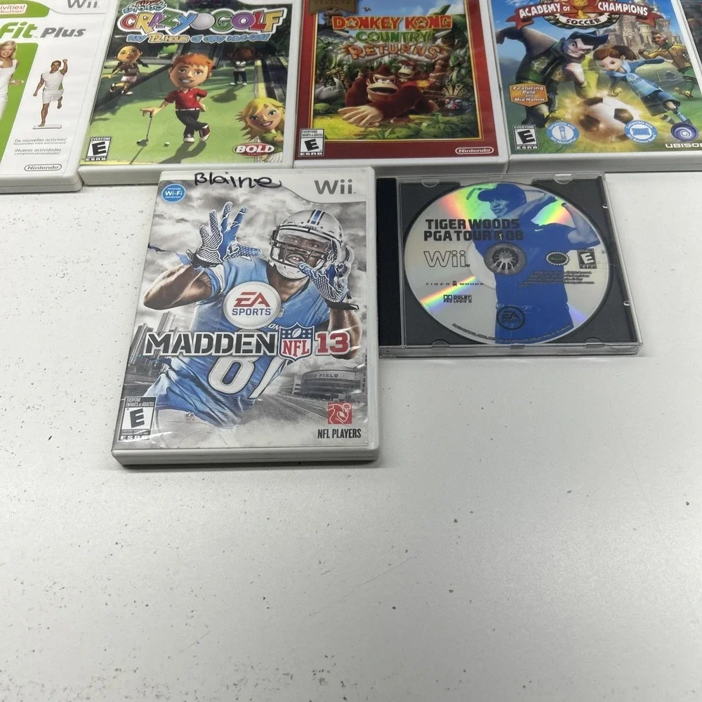 12 Nintendo Wii Games Bundle Donkey‎ Kong Sports Hunting & More Lot Great Value